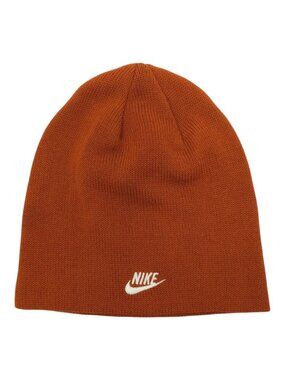 Nike Beanie Rust Orange Earth Tones Gorpcore Streetwear Knit OSFA Hat Skull Cap